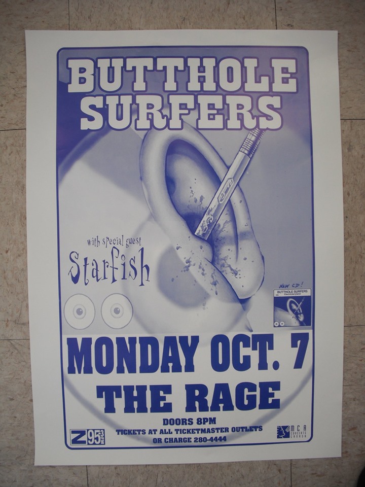 Butthole Surfers, Starfish @ the Rage - Oct 07, 1996