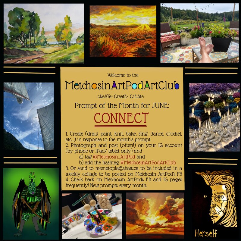 Metchosin Artpod ArtClub Monthly Prompt @ Metchosin ArtPod Collective and Gallery - Jun 01, 2020