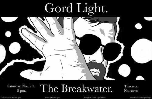 Gord Light (Solo) @ Breakwater Cafe + Bistro Nov 7 2015 - May 6th @ Breakwater Cafe + Bistro
