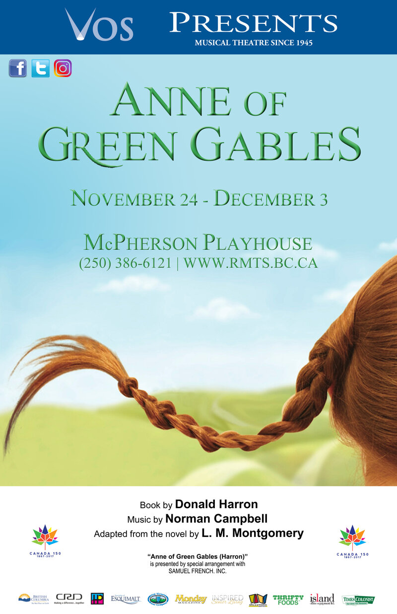 Anne of Green Gables @ McPherson Playhouse - Nov 24, 2017