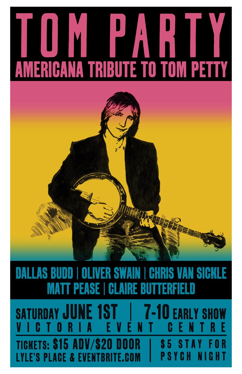 An Americana Tribute to Tom Petty: Tom Party @ Victoria Event Centre Jun 1 2019 - May 5th @ Victoria Event Centre