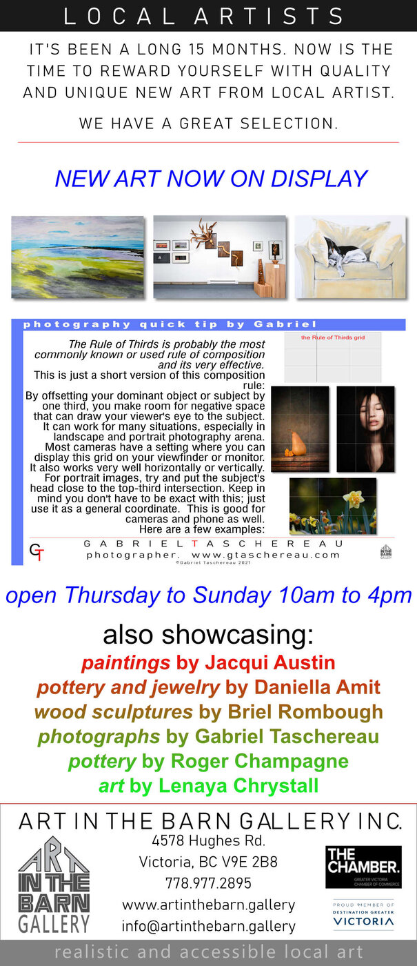 6 Artist Art Show At Art In The Barn Gallery: jacqui austin, Brian Rombough, Gabriel Taschereau, Lenaya Chrystall, Daniella Amit, Roger Champagne @ Art In The Barn Gallery - Jun 17, 2021