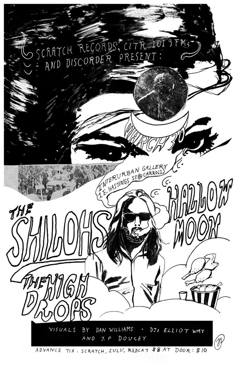 The Shilohs, Hallow Moon, The High Drops @ Interurban Gallery Mar 30 2012 - May 13th @ Interurban Gallery