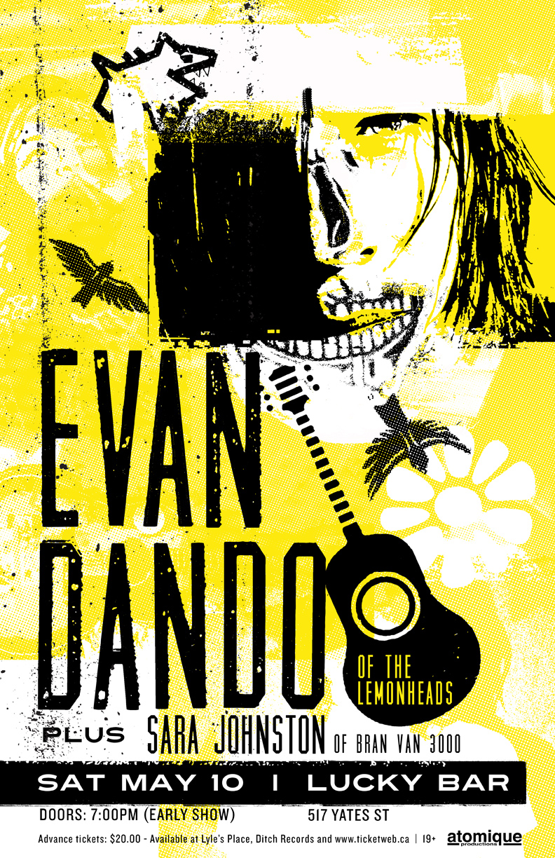 Evan Dando, Sara Johnston @ Lucky Bar May 10 2014 - Jun 4th @ Lucky Bar