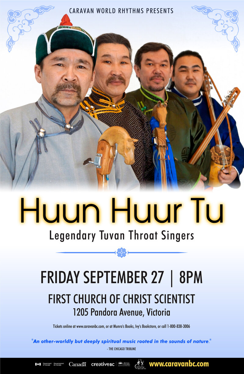 Huun-Huur-Tu @ First Church of Christ, Scientist Sep 27 2019 - May 5th @ First Church of Christ, Scientist