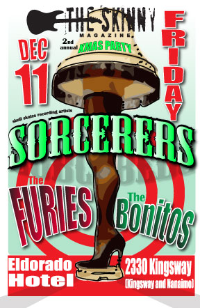 Skinny Magazine Christmas Party: Sorcerers, The Furies, The Bonitos @ The El Dorado - Dec 11, 2009