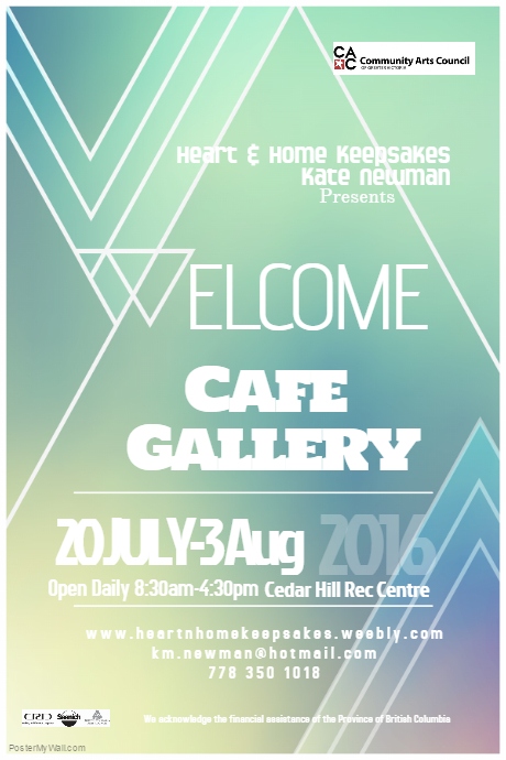 Kate Newman, Rachael Lawson-Gurevitch, Anne-Sophie Cournoyer @ Art Centre at Cedar Hill - CACGV Cafe Gallery Jul 20 2016 - May 6th @ Art Centre at Cedar Hill - CACGV Cafe Gallery