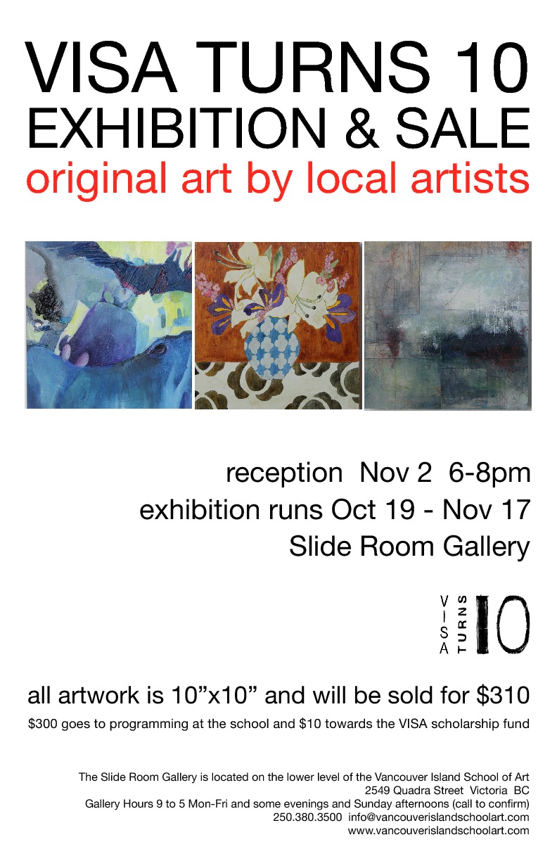 10 x 10 Exhibition and Sale @ Slide Room Gallery - Nov 02, 2014