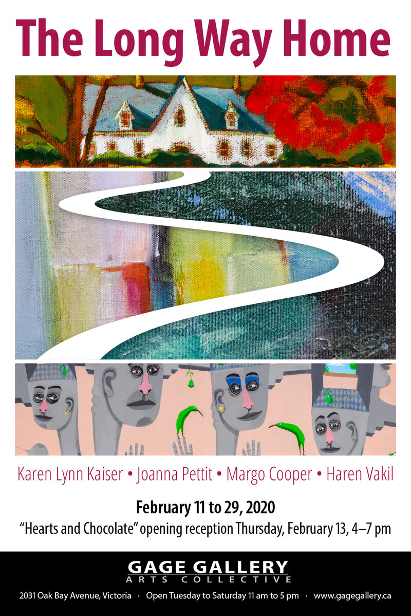 Haren Vakil, Margo Cooper, Joanne Pettit, Karen Lynn Kaiser @ Gage Gallery Arts Collective Feb 11 2020 - May 6th @ Gage Gallery Arts Collective