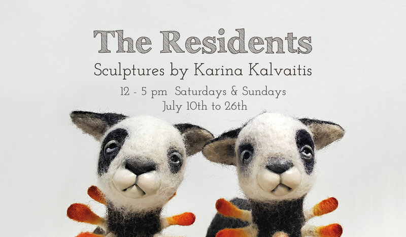 The Residents - Sculptures by: Karina Kalvaitis @ arc.hive artist run centre Jul 11 2020 - Jun 12th @ arc.hive artist run centre