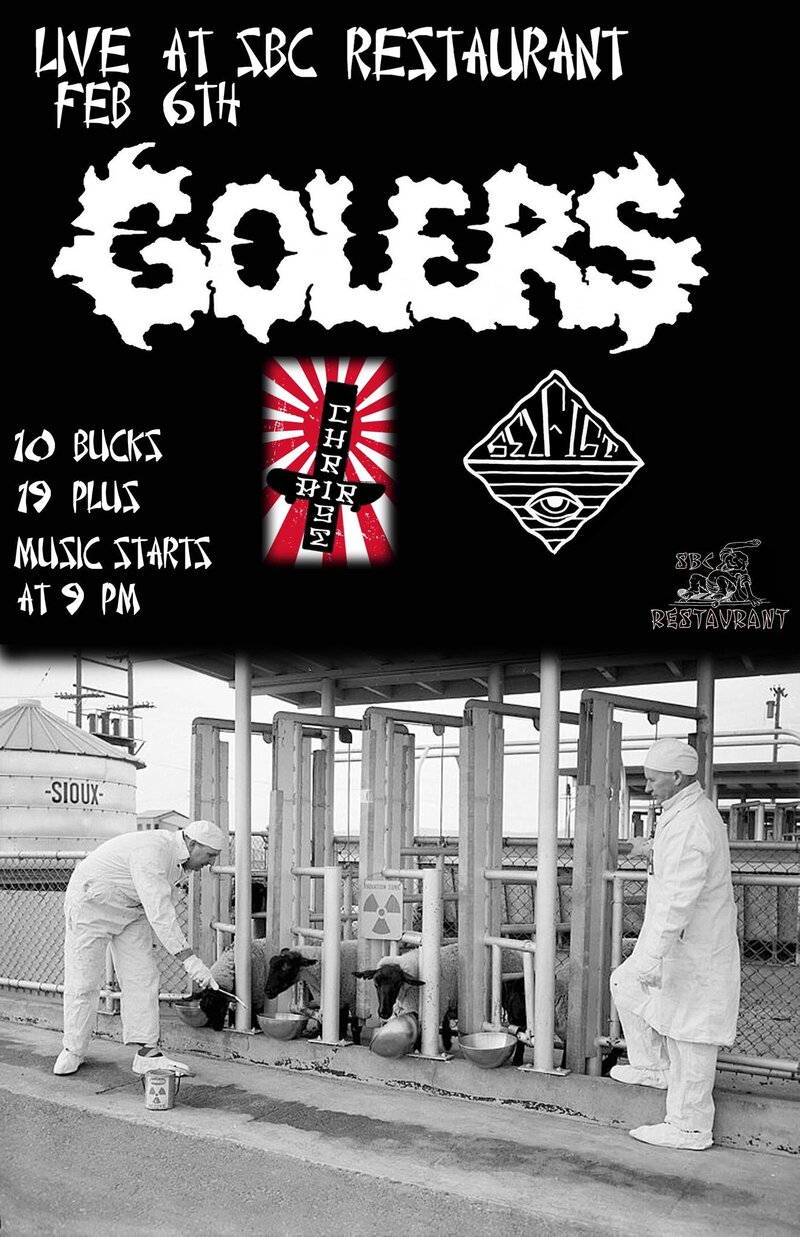 The Golers, Christ Air, Selfist @ SBC Restaurant Feb 6 2015 - May 7th @ SBC Restaurant