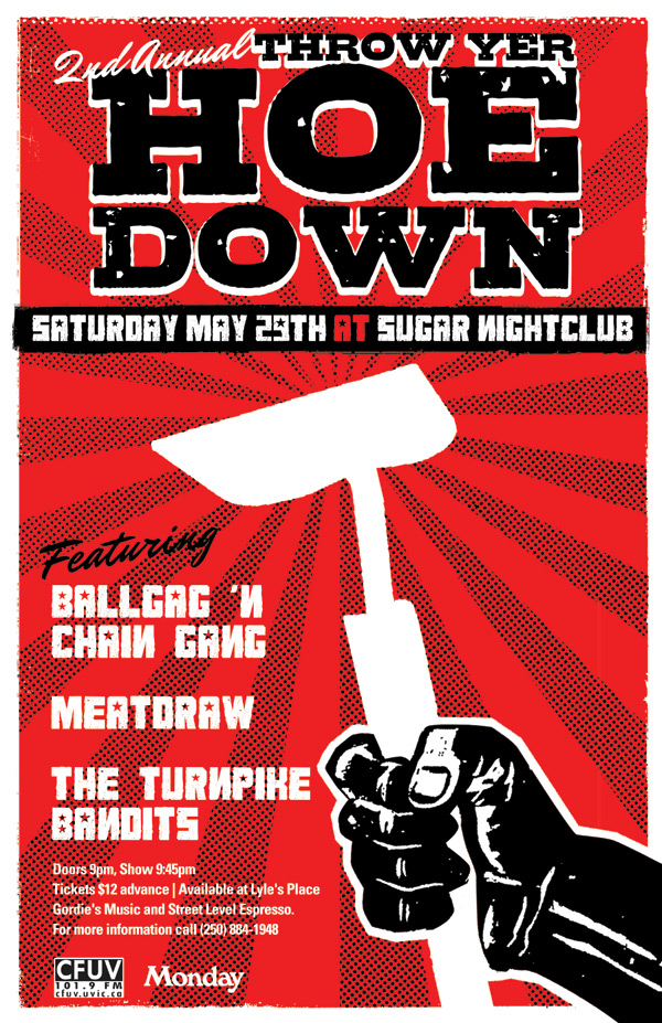 The 2nd Annual Throw Yer Ho Down!: Ball Gag n' Chain Gang, Meatdraw, The Turnpike Bandits @ Capital Ballroom May 29 2010 - May 8th @ Capital Ballroom