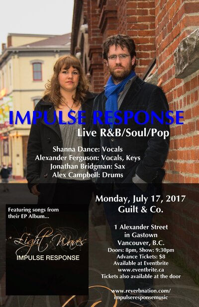 Impulse Response, Alexander Brendan Ferguson, Shanna Dance @ Guilt & Co. Jul 17 2017 - May 7th @ Guilt & Co.