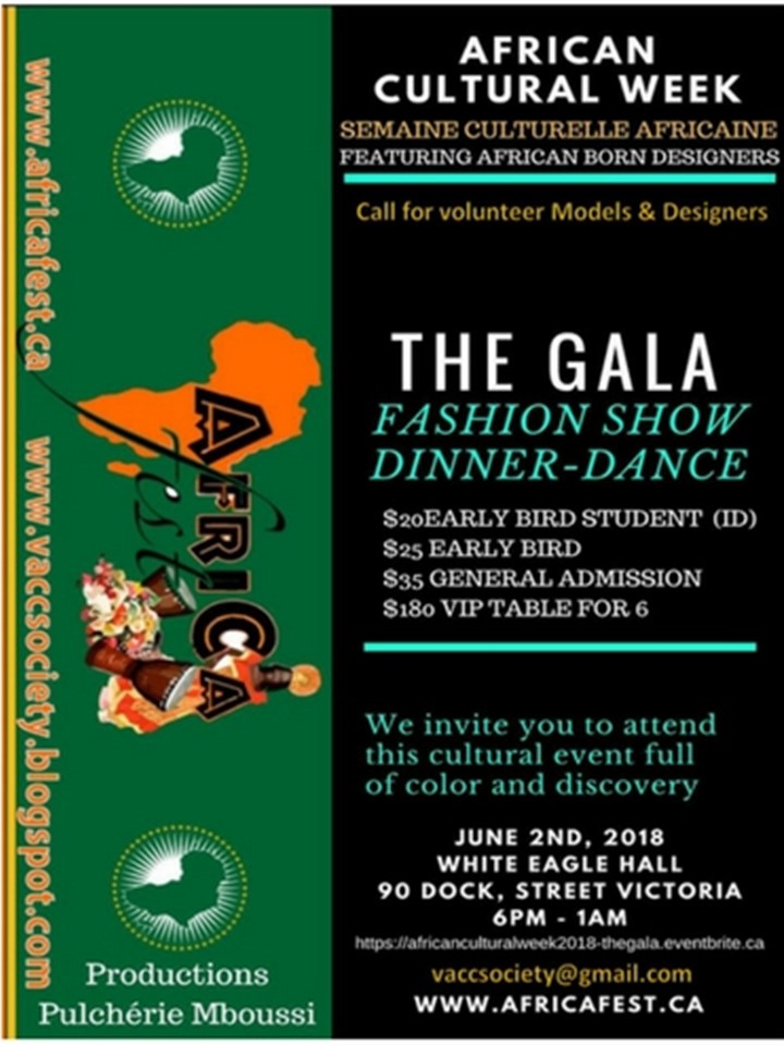 African Cultural Week - THE GALA @ White Eagle Polish Hall Jun 2 2018 - May 6th @ White Eagle Polish Hall