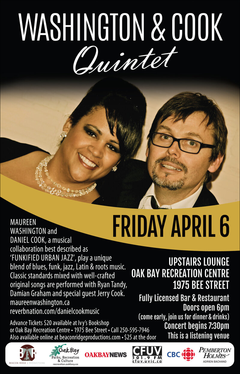Funkified Urban Jazz: Maureen Washginton, Daniel Cook @ Sports View Lounge Apr 6 2018 - Jun 4th @ Sports View Lounge