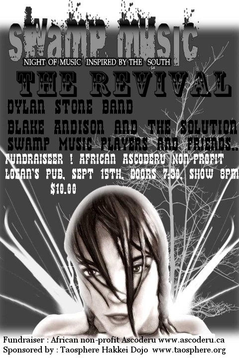 Swampmusic IV at Logan's Pub: The Revival BC, Dylan Stone, Blake Andison and the Solution, Swamp Music Players, Rog, The Other Pumpkin @ Logan's Pub Sep 15 2011 - May 10th @ Logan's Pub