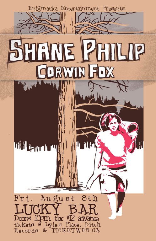 SHANE PHILIP & CORWIN FOX TEAM UP AGAIN TO BRING YOU ROOTSY FUNKY SUMMER GOOD TIMES!: Shane Philip, Corwin Fox @ Lucky Bar Aug 8 2008 - May 6th @ Lucky Bar