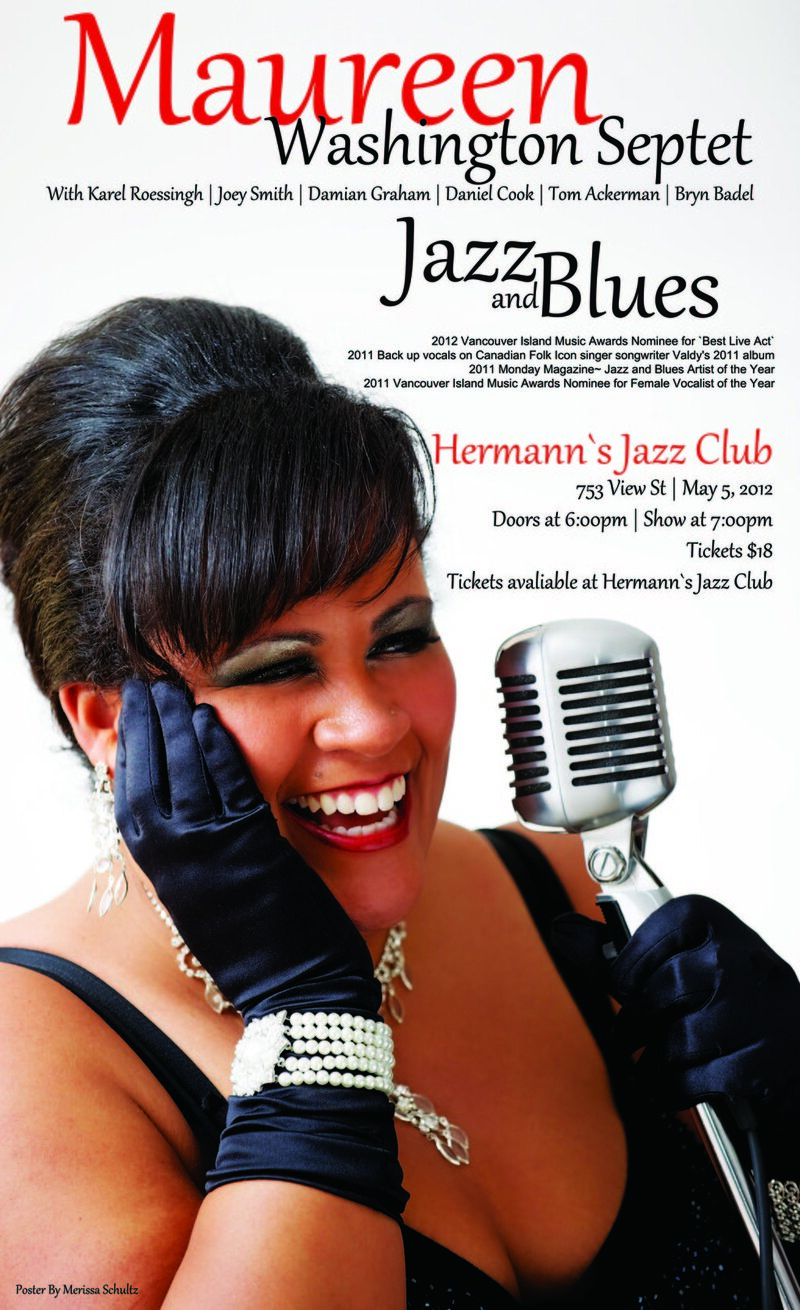 Maureen Washington, Joey Smith, Daniel Cook, Damian Graham, Jerry Cook, Bryn Badel @ Hermann's Jazz Club May 5 2012 - May 10th @ Hermann's Jazz Club