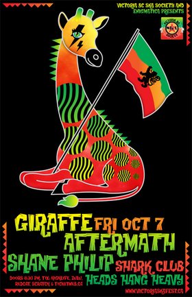 SHANE PHILIP MAKES VANCOUVER DEBUT WITH GIRAFFE AFTERMATH!: Giraffe Aftermath, Unlinked Musician, Heads Hang Heavy @ Shark Club Oct 7 2011 - May 6th @ Shark Club
