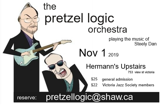 The Music of Steely Dan: Pretzel Logic Orchestra @ Hermann's Upstairs Nov 1 2019 - May 8th @ Hermann's Upstairs