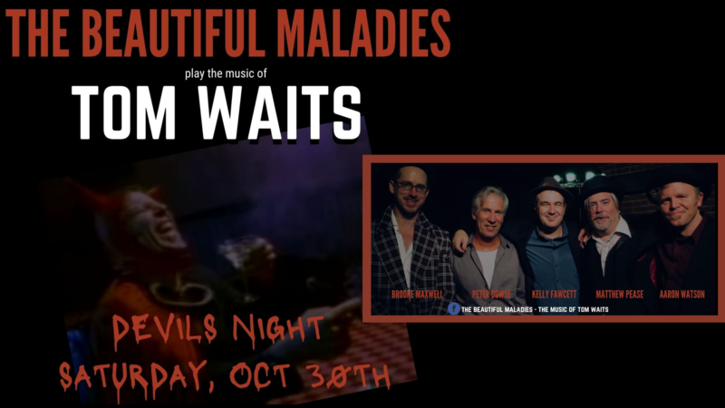 Tribute to Tom Waits: The Beautiful Maladies @ Hermann's Jazz Club Oct 30 2021 - May 6th @ Hermann's Jazz Club