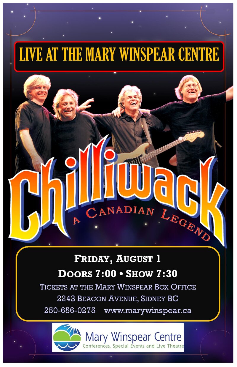 Chilliwack @ Mary Winspear Centre Aug 1 2014 - May 8th @ Mary Winspear Centre