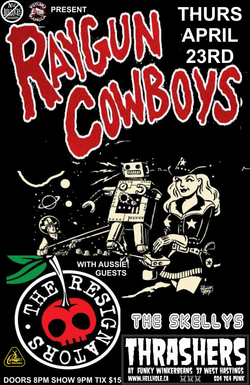 PSYCHOBILLY~~: Raygun Cowboys, The Resignators @ Funky Winker Beans Apr 23 2015 - May 7th @ Funky Winker Beans