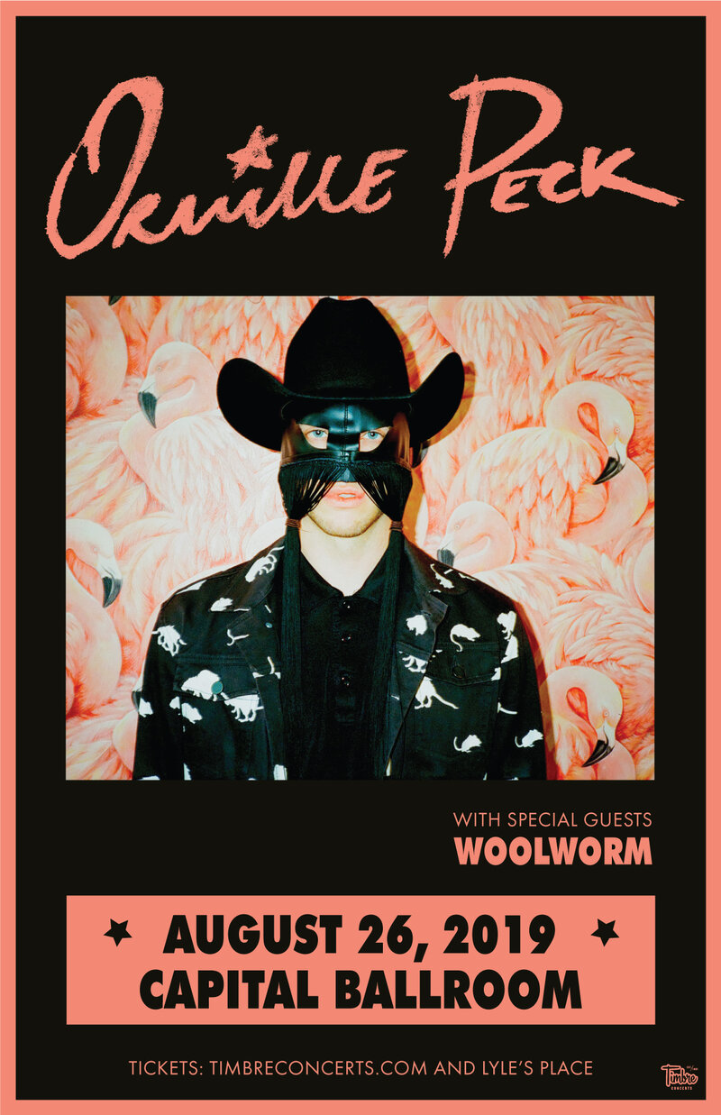 ORVILLE PECK,   (Plus Guests) @ Capital Ballroom Aug 26 2019 - May 25th @ Capital Ballroom