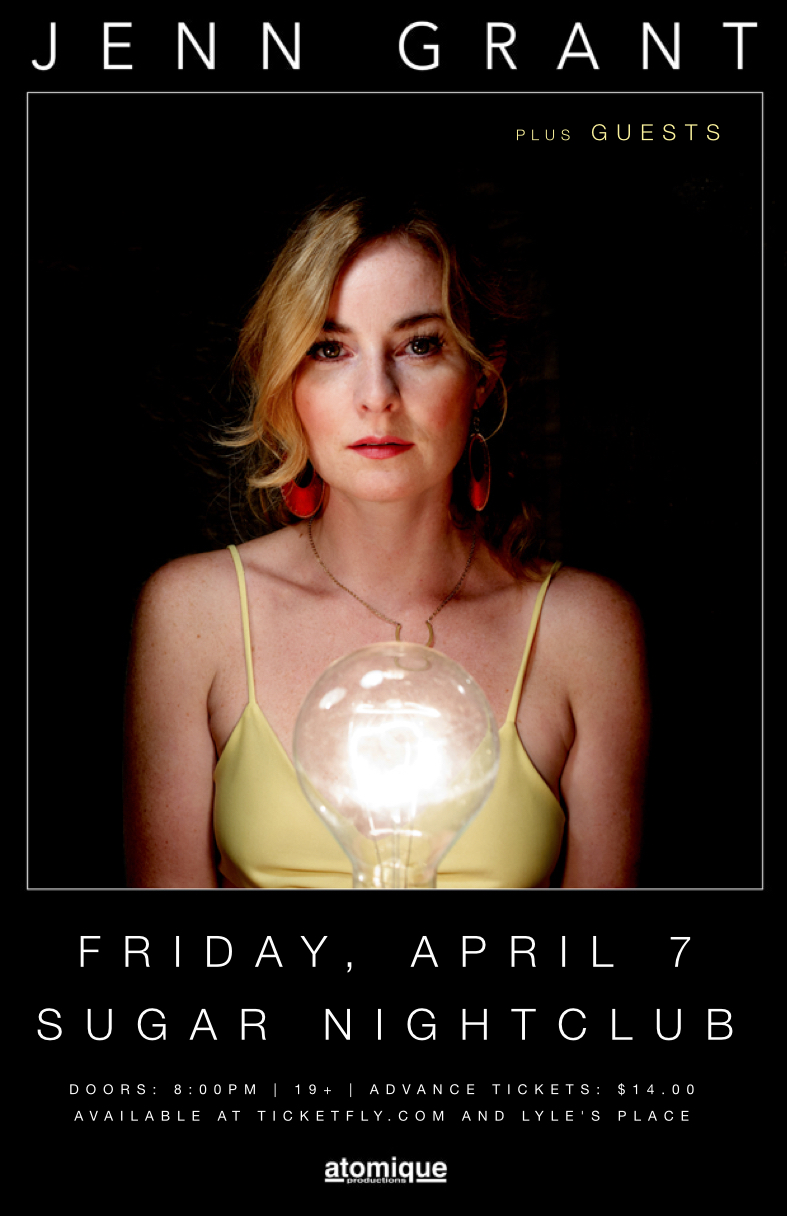 Jenn Grant, Plus Guests @ Capital Ballroom Apr 7 2017 - May 6th @ Capital Ballroom