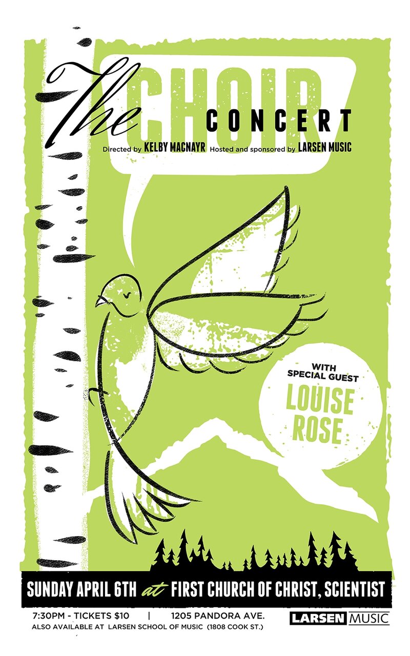 The Choir Concert with: Louise Rose @ First Church of Christ, Scientist - 1205 Pandora Ave - Apr 06, 2014