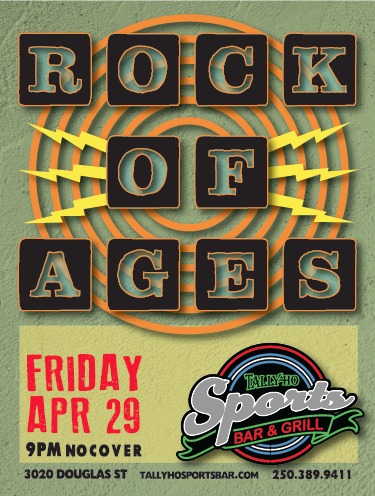 Rock of Ages @ Tally Ho Sports Bar and Grill Apr 29 2016 - Jun 9th @ Tally Ho Sports Bar and Grill