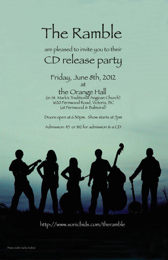 Local folk group The Ramble CD release concert: The Ramble @ Orange Hall Jun 8 2012 - May 6th @ Orange Hall