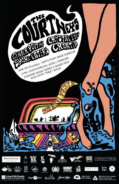 SHAKE! FEST 3 MAINSTAGE with: The Courtneys, Gender Poutine , CRYSTAL EYES, Smoke Eaters, CROATIA @ Ship Point (Inner Harbour) Jun 30 2016 - May 6th @ Ship Point (Inner Harbour)
