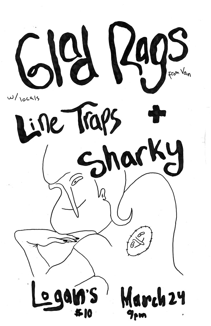 Glad Rags, LINE TRAPS @ Logan's Pub - Mar 24, 2017