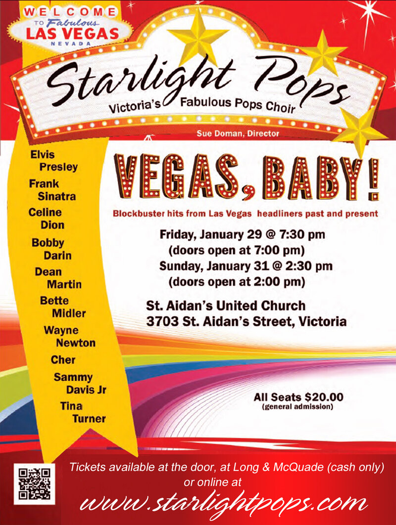 Starlight Pops presents "VEGAS, Baby!": Starlight Pops , Sue Doman @ Broad View United Jan 29 2016 - May 6th @ Broad View United