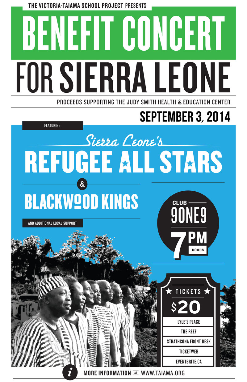 Benefit Concert for Sierra Leone: Sierra Leone's Refugee All Stars, Blackwood Kings @ Distrikt Sep 3 2014 - May 6th @ Distrikt