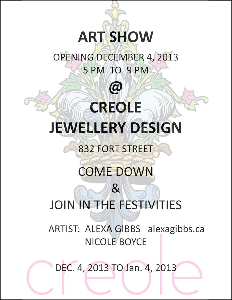Art at Creole Jewellery Design @ Creole Jewellery Design - Dec 04, 2013