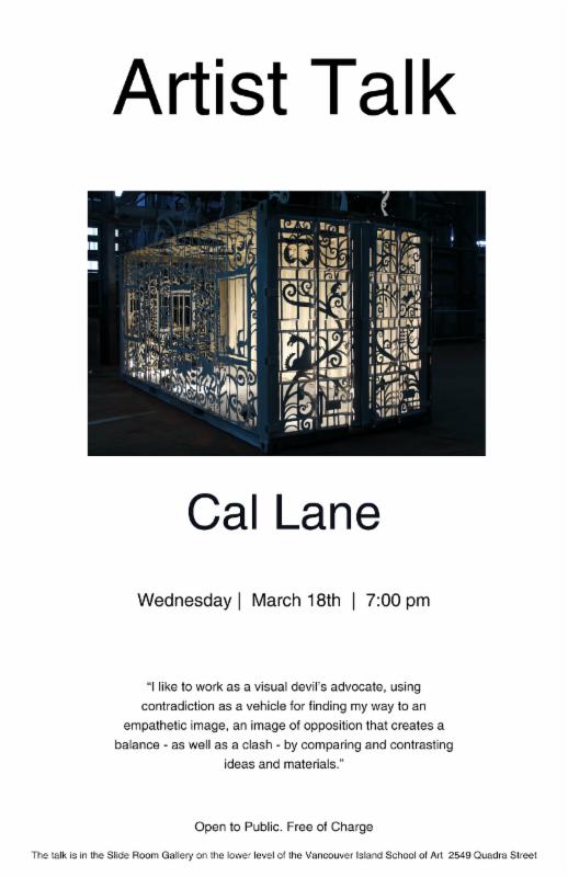 Cal Lane - Artist Talk: Cal Lane @ Slide Room Gallery Mar 18 2015 - Jun 14th @ Slide Room Gallery