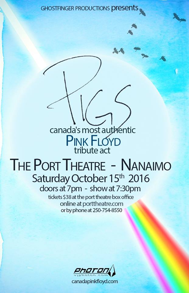PIGS Pink Floyd Tribute "Inside & Out": Pigs @ The Port Theatre Oct 15 2016 - May 6th @ The Port Theatre