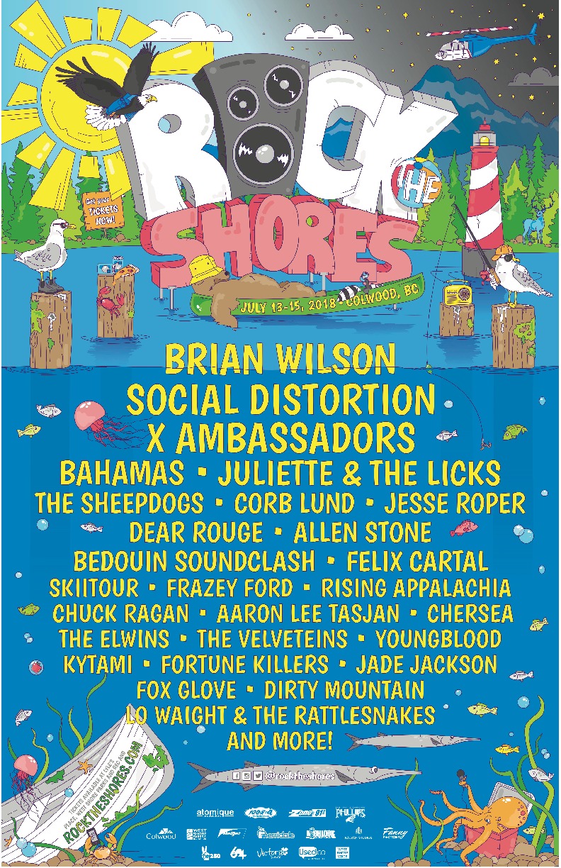 Rock The Shores: Various Artists @ West Shore Parks and Rec Centre - Jul 13, 2018