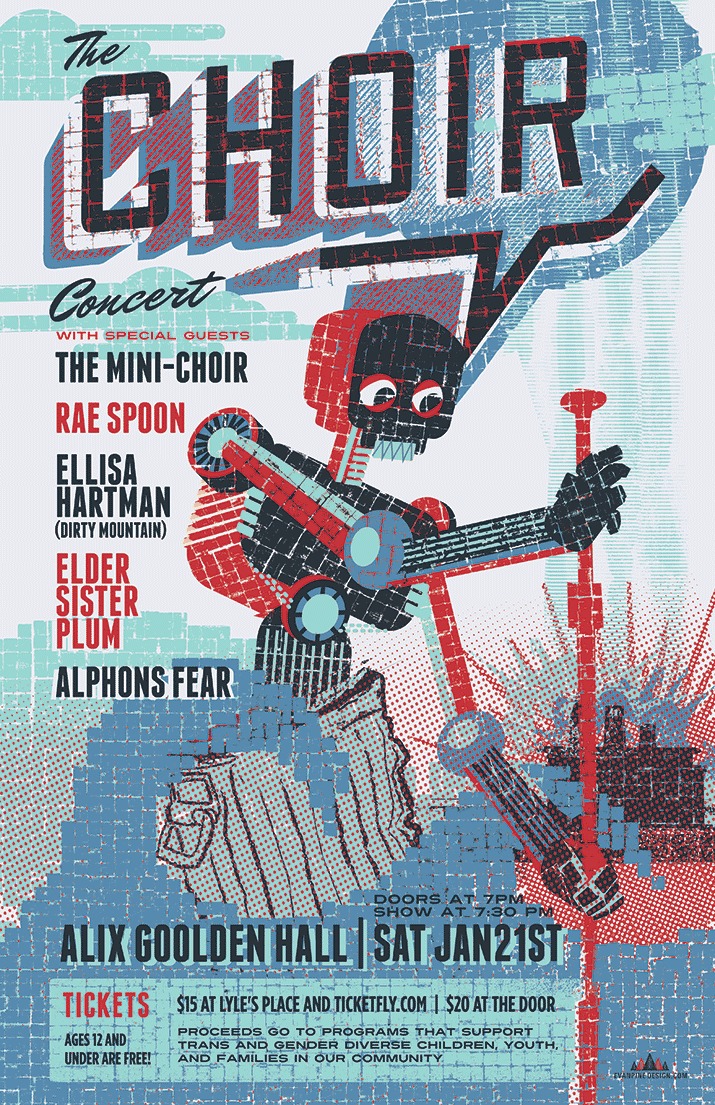 The Choir, Rae Spoon, Elli Hart, Elder Sister plum, Alfons Fear @ Alix Goolden Performance Hall - Jan 21, 2017