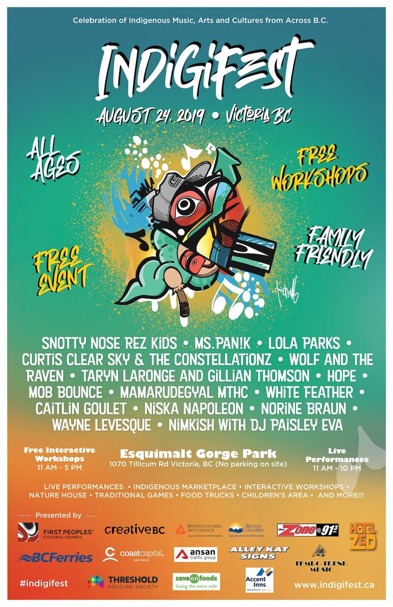 Indigifest @ Esquimalt Gorge Park Aug 24 2019 - May 5th @ Esquimalt Gorge Park