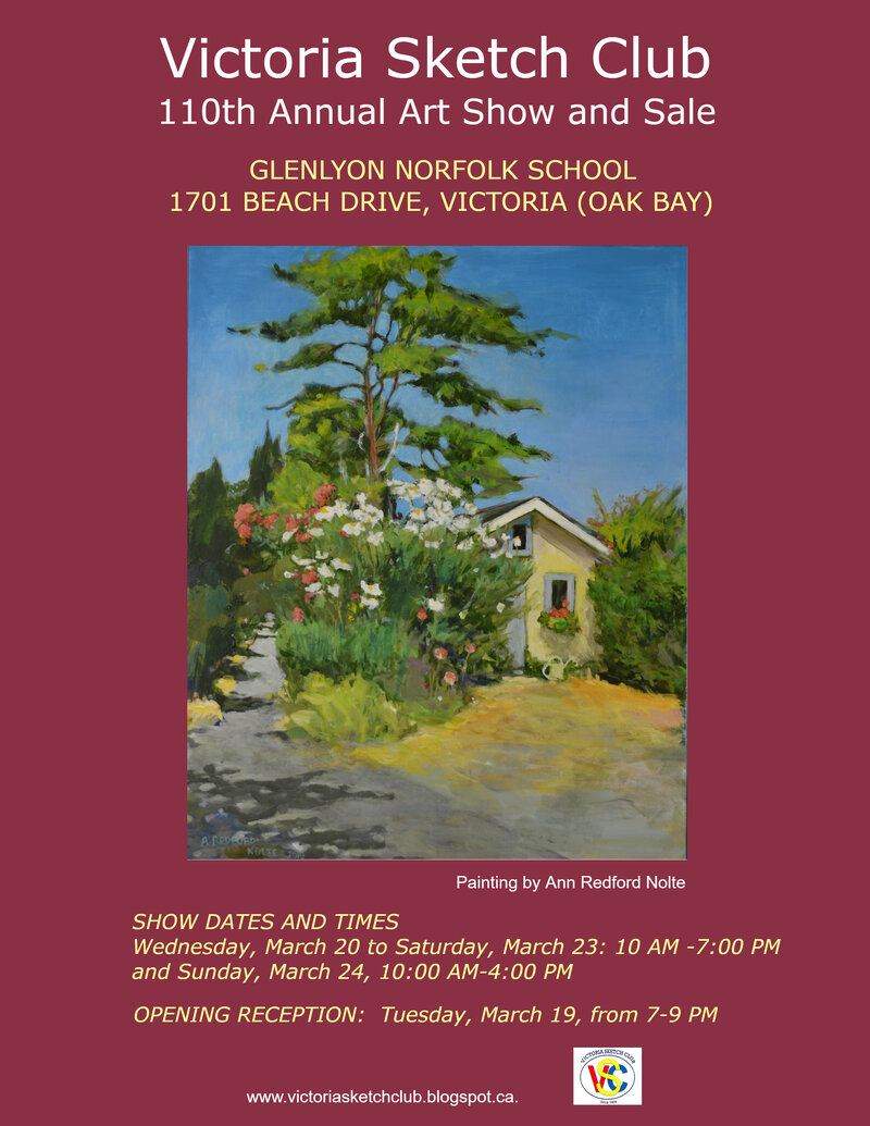 Victoria Sketch Club 110th Annual Art Show and Sale @ Glenlyon Norfolk School Mar 19 2019 - Jun 3rd @ Glenlyon Norfolk School