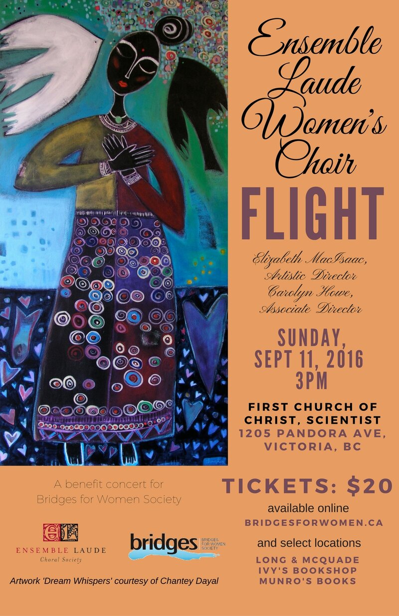 Ensemble Laude Women's Choir - Flight: Ensemble Laude @ First Church of Christ, Scientist Sep 11 2016 - May 22nd @ First Church of Christ, Scientist
