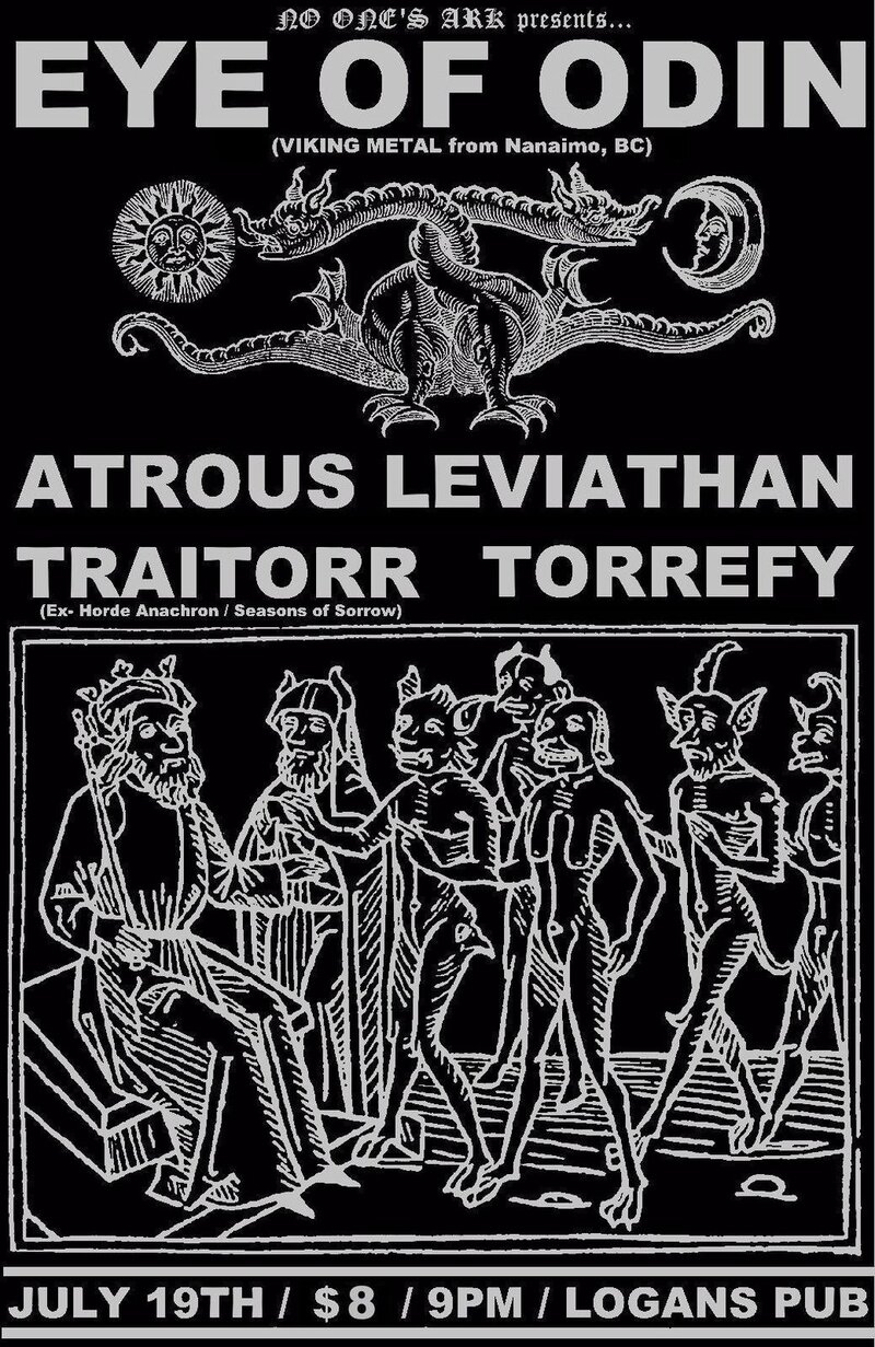 CRUSH FEST!: Eye of Odin, Atrous Leviathan, Traitorr, Torrefy @ Logan's Pub Jul 19 2012 - May 7th @ Logan's Pub