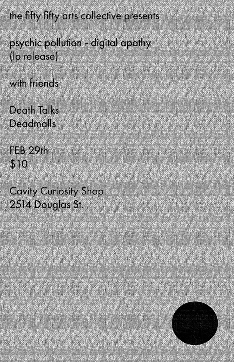 Interzone Dance Night : PsyCHic PolLUtion Album release at Logans: Psychic Pollution, Death Talks , Dead Malls, Interzone DJ's @ Logan's Pub Feb 29 2020 - May 6th @ Logan's Pub