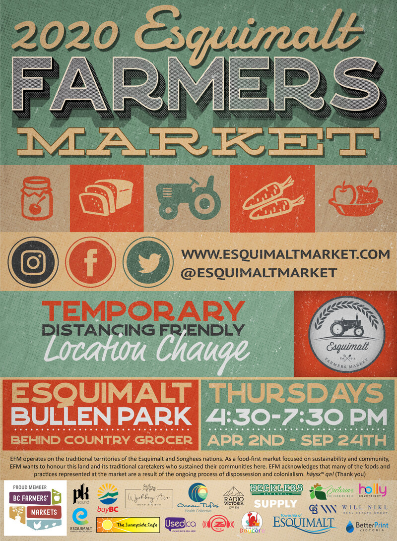 Esquimalt Farmers Market @ Bullen Park - Apr 02, 2020