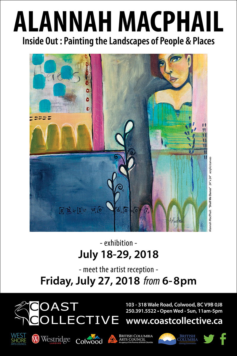 Inside Out: Painting the Landscapes of People & Places: Alannah MacPhail @ Coast Collective Gallery - Jul 18, 2018