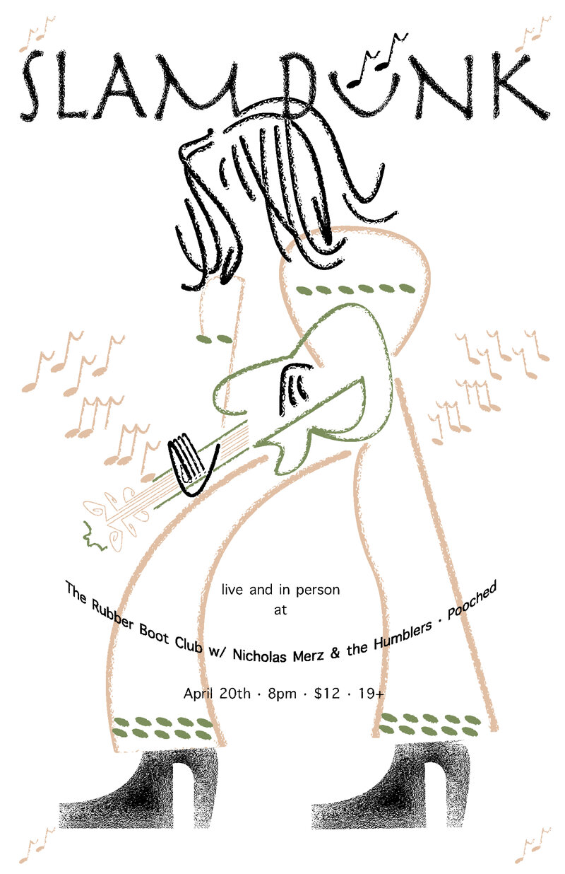 Slam Dunk w/ Merz And the Humblers, Pooched: Slam Dunk, Merz And the Humblers, POOCHED @ The Rubber Boot Club Apr 20 2019 - May 6th @ The Rubber Boot Club