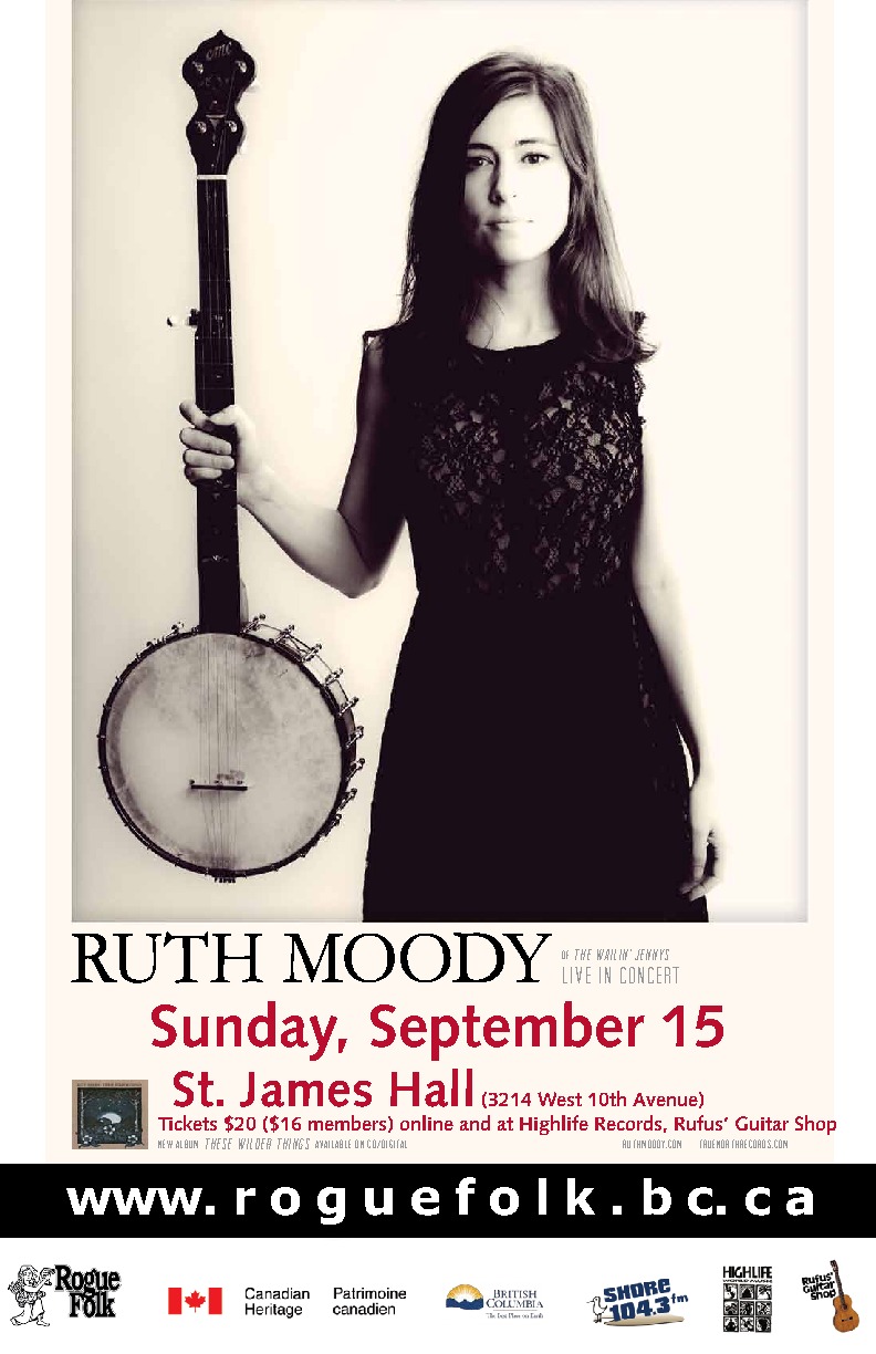 Ruth Moody @ St. James Community Hall Sep 15 2013 - May 6th @ St. James Community Hall